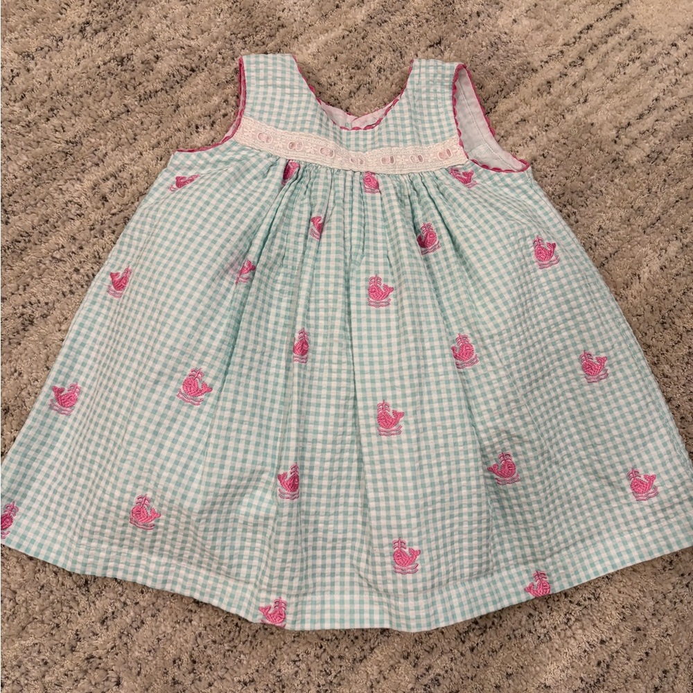 Cotton Kids 18M dress with whale detail
